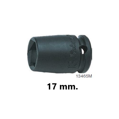 SKI - สกี จำหน่ายสินค้าหลากหลาย และคุณภาพดี | KOKEN 13465M ลูกบ๊อกลมหามุม 3/8นิ้ว- 17mm.